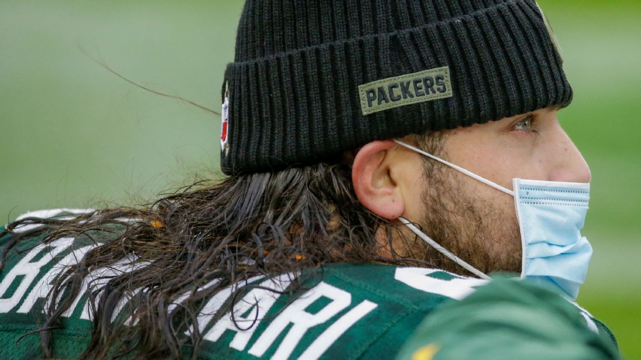 Green Bay Packers feared LT David Bakhtiari's knee injury at the end of the season, the source says