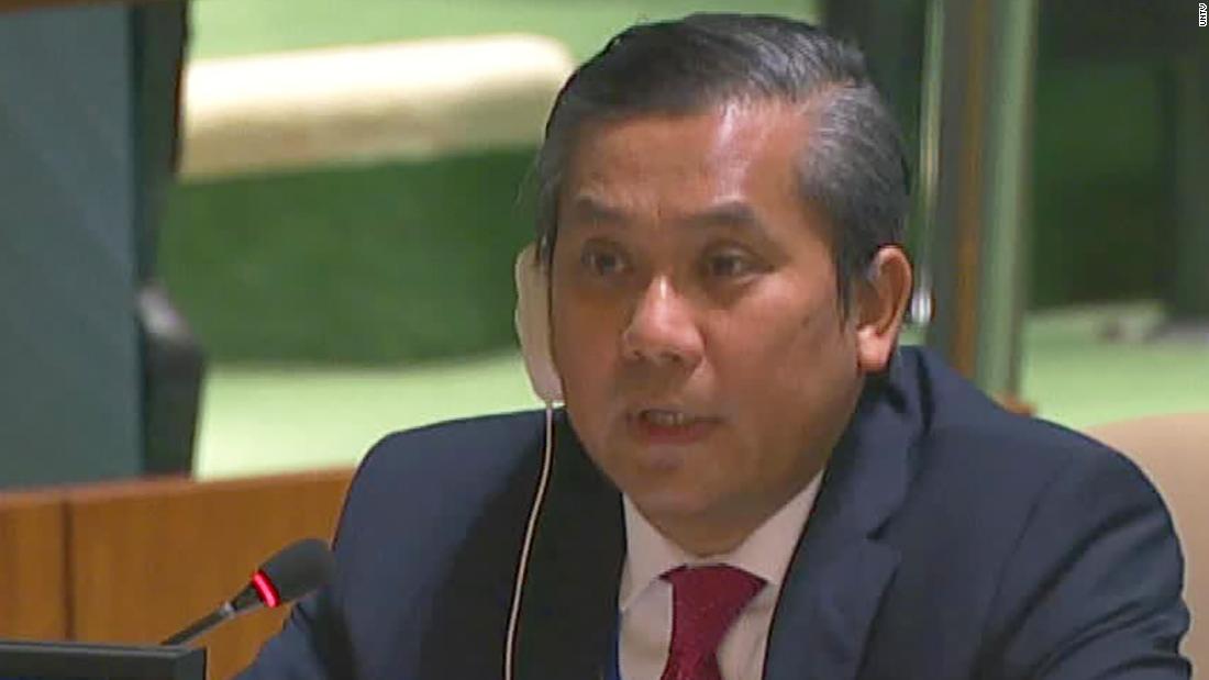Myanmar's ambassador to the United Nations calls for immediate global action to reverse the coup