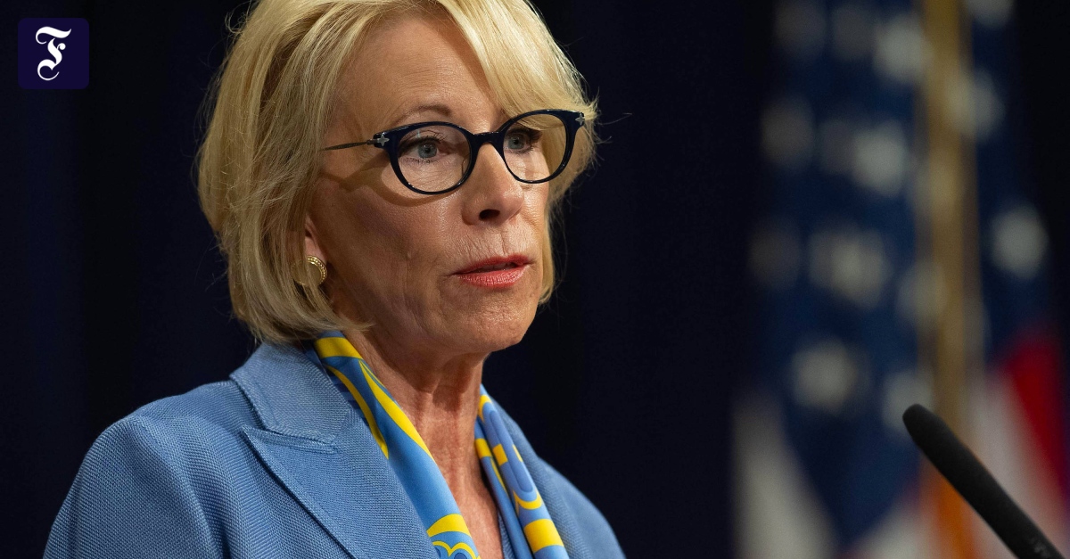 Education Minister Betsy DeVos resigns over the attack