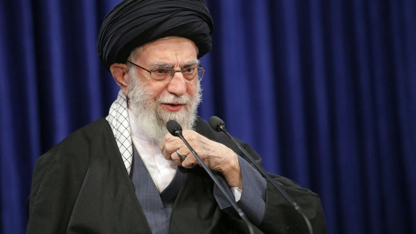 ARCHIV - Ali Chamenei, Oberster Führer des Iran, bei einer Fernsehansprache. Foto: -/Iranian Supreme Leader/dpa - ACHTUNG: Nur zur redaktionellen Verwendung und nur mit vollständiger Nennung des vorstehenden Credits