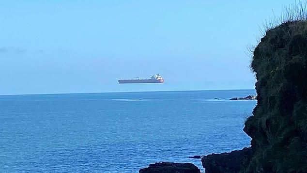 That's why ships are now floating in the air in Cornwall