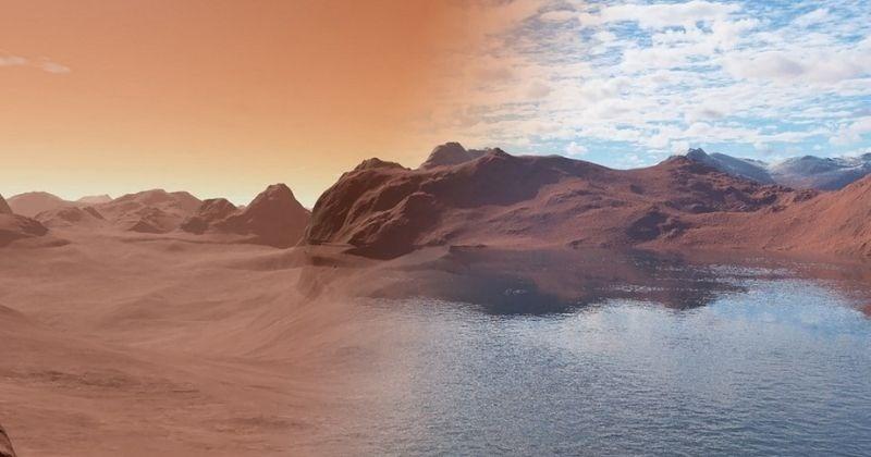 The study found that Mars still has oceans buried beneath the surface