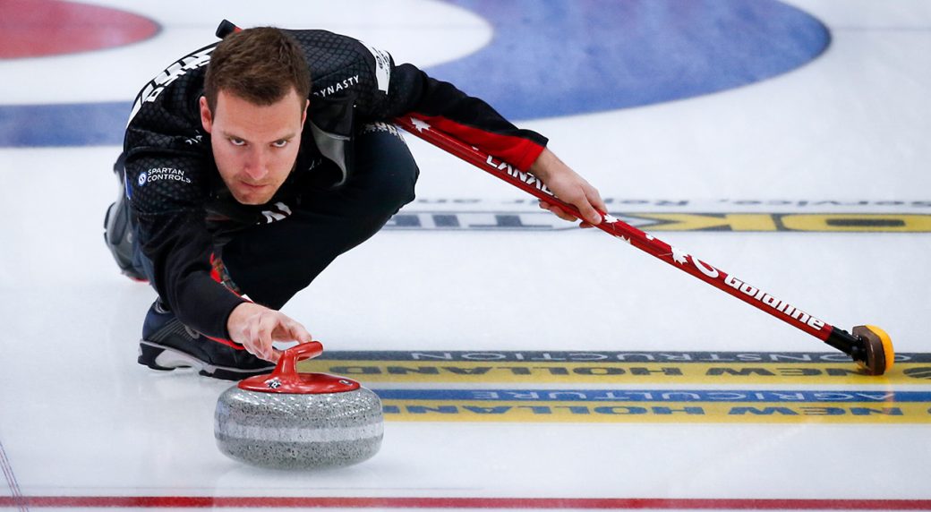 Canada vs. Switzerland in the World Men's Curling Championship