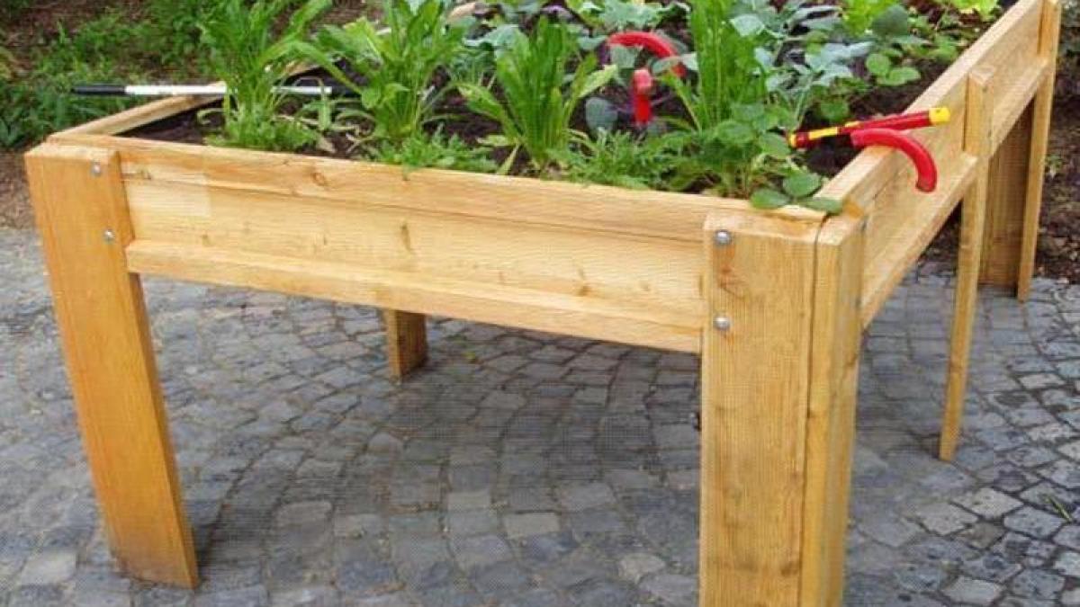 Free time: Gardening while standing: Simply build a table bed yourself