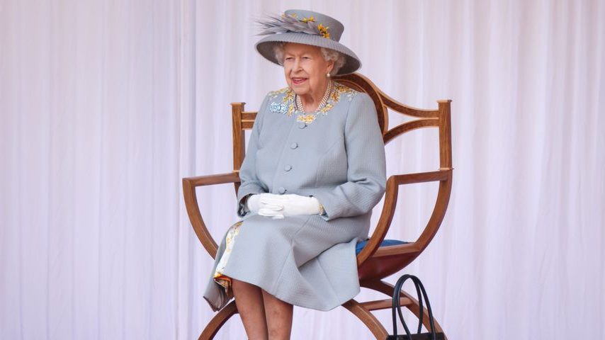 The Queen communicates with her staff using secret gestures.