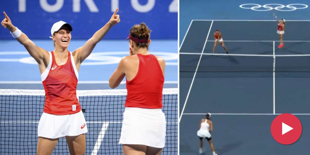 This match point leads Bencic/Golubic to the quarter-finals