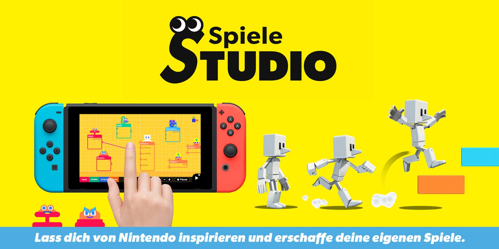 Sprint with the B button - download the new Game Studio mechanism • Nintendo Connect