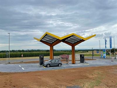 Fastned has opened a new fast charging station on the A71 near Schweinfurt