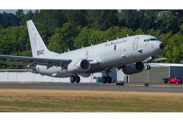 The first Norwegian Boeing P-8A to fly