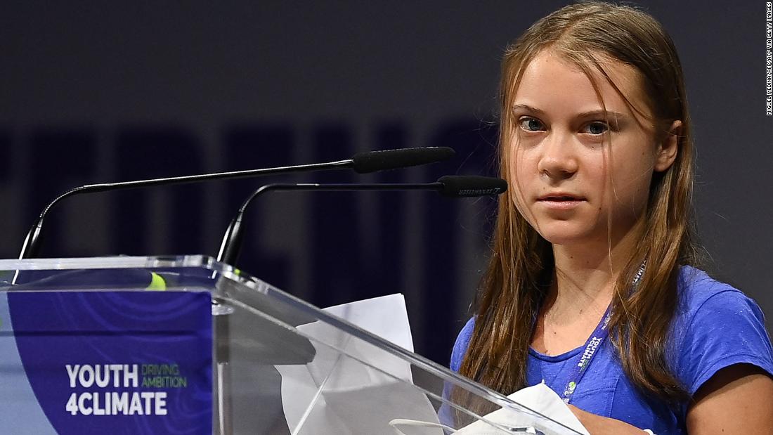 Greta Thunberg votes world leader in 'blah, blah, blah' climate speech