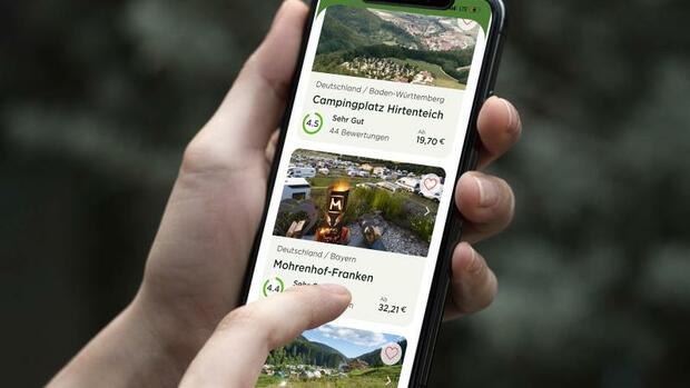 This app helps you to find a camping site