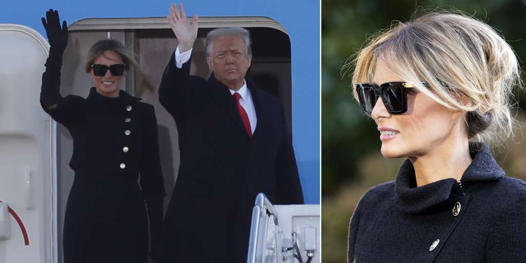 Melania Trump hides her tears behind sunglasses!