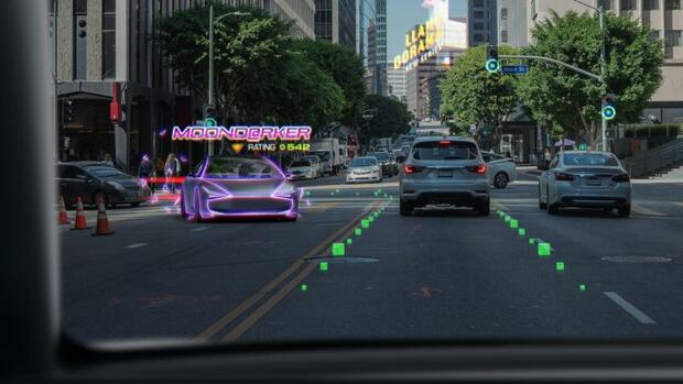 Science and technology: holograms on the windshield of a car: Wayray shows a 3D display concept