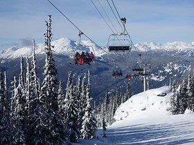 About 33 square kilometers of driving area: The largest ski area in North America is Whistler-Blackcomb.  Photo: Bernard Krieger / dpa-tmn / Archive Photo