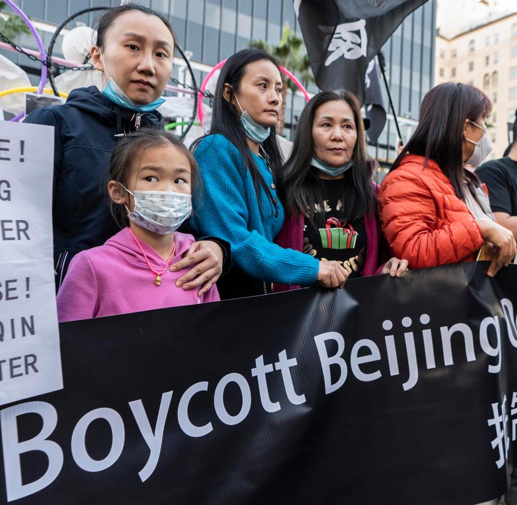 People around the world are protesting against the 2022 Winter Olympics in China