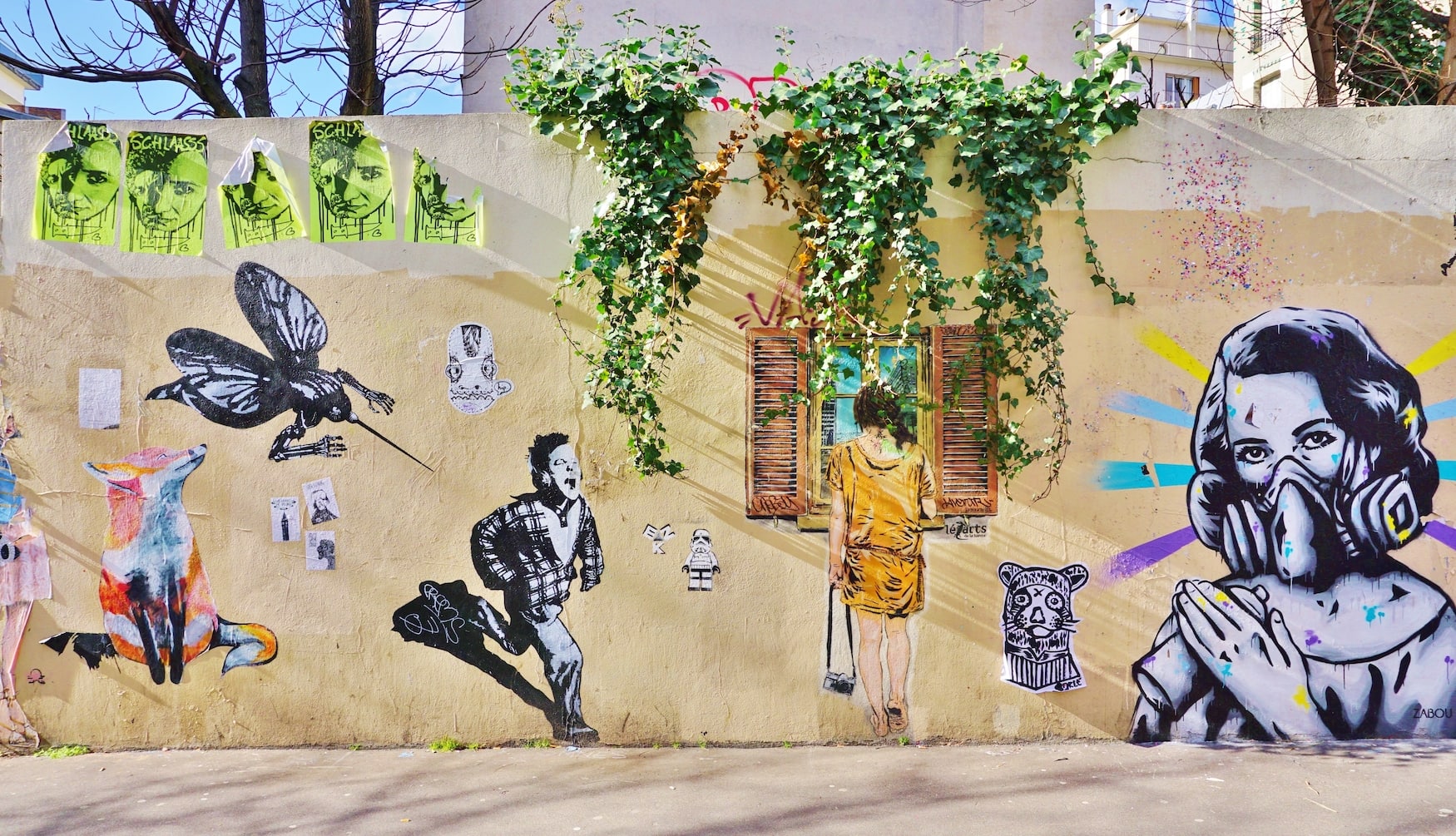 Street art in the streets of Paris, one of the best street art cities in the world