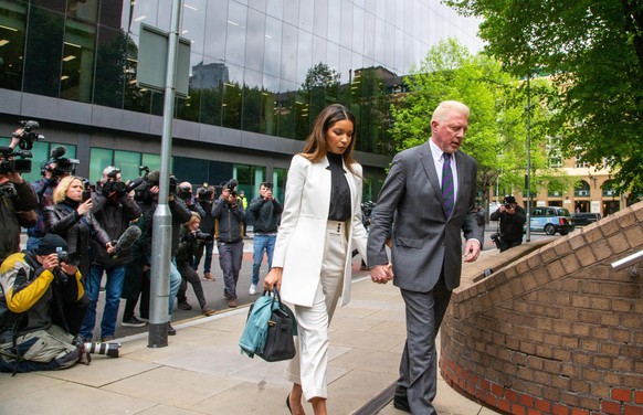 Former tennis star Boris Becker on Friday on his way to a crucial court session in London. 