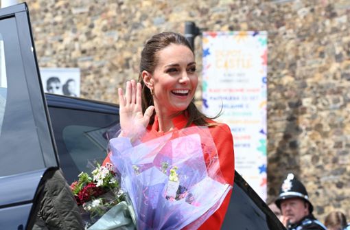 Princess Kate visits Cardiff Castle in Wales.  Photo: AFP/Ashley Crowden