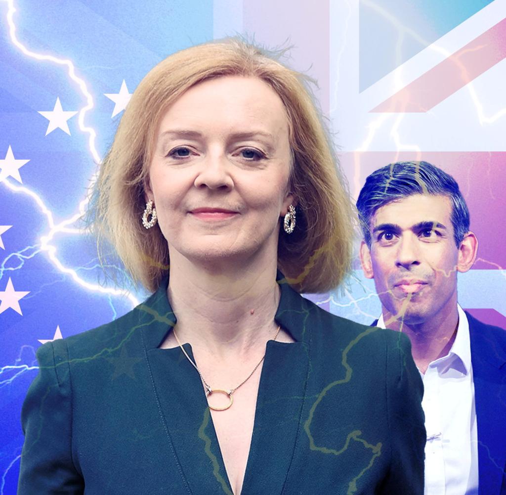 Liz Truss is considered the favorite after Johnson - and has been more critical of the EU than her challenger Sunek.