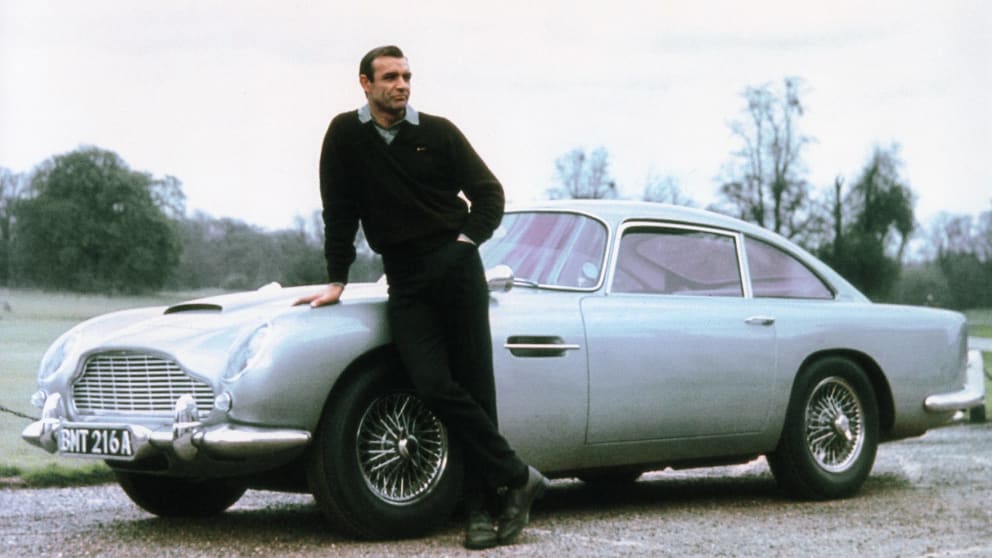 Sean Connery sat in a DB5 in 1964, but with the roof closed