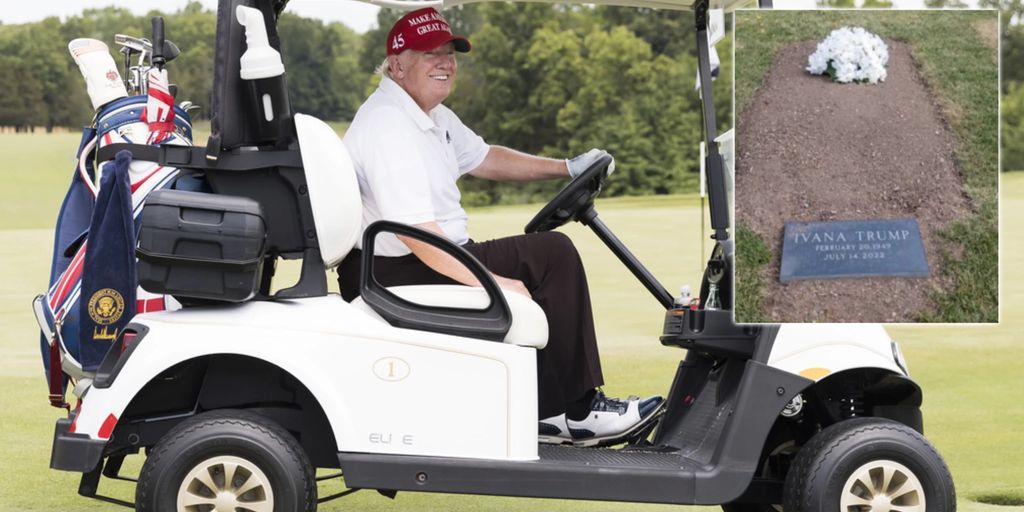 Donald Trump saves taxes at his former golf course grave