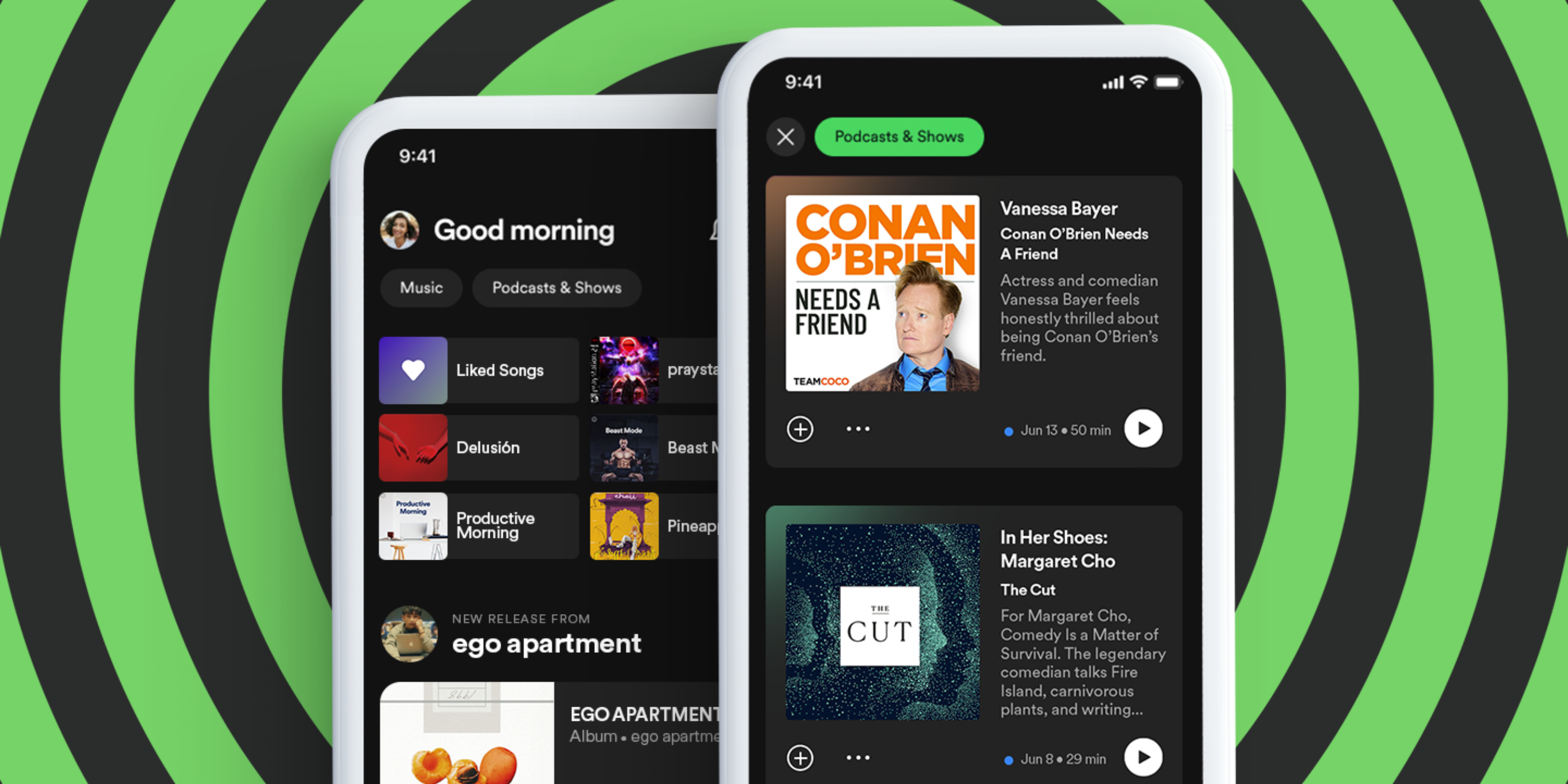 Spotify: A new home screen that separates podcasts and music