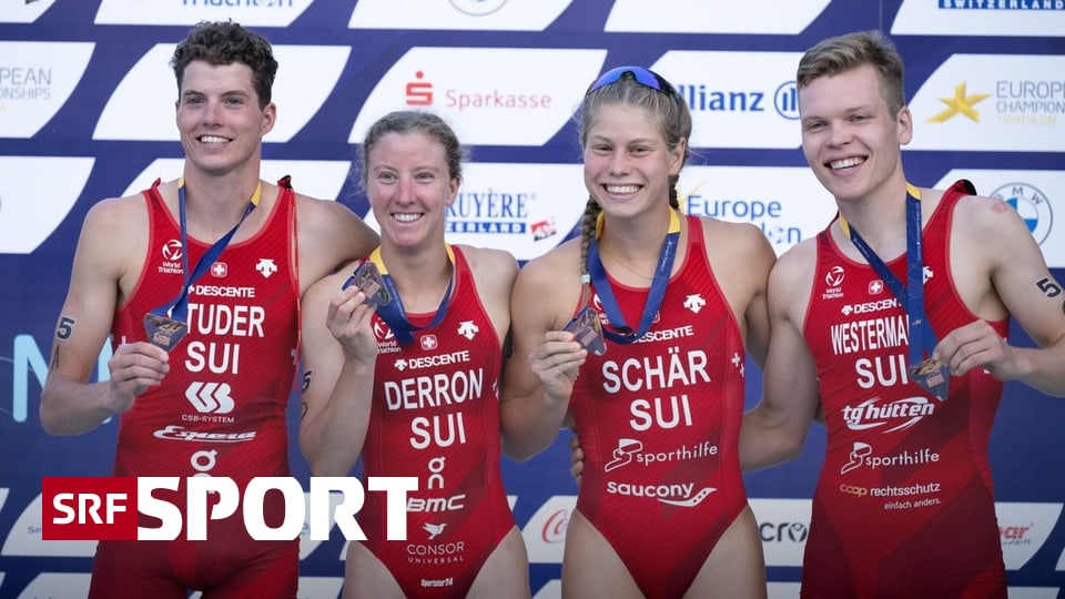 European Championship 2022 - Swiss triathletes win bronze in mixed relay - Sport