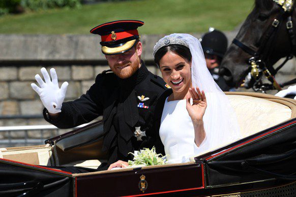 At their wedding in 2018, Harry and Meghan seem to be happy.