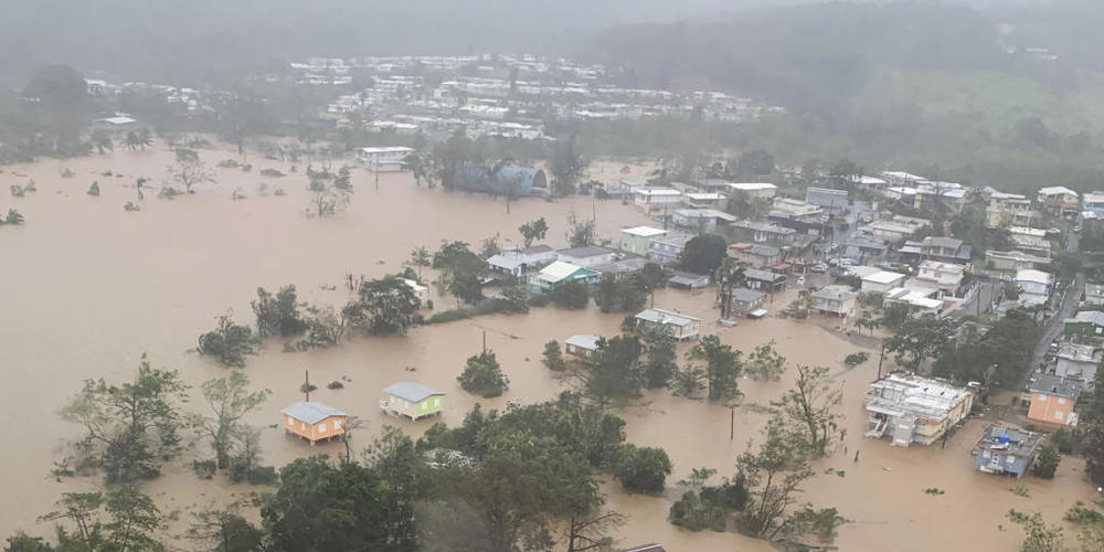 Hurrikan «Fiona» war am Sonntag als Hurrikan der Kategorie eins in Puerto Rico auf Land getroffen und hatte dort schwere Schäden angerichtet. Foto: Cbp Amo/ZUMA Press Wire/dpa
