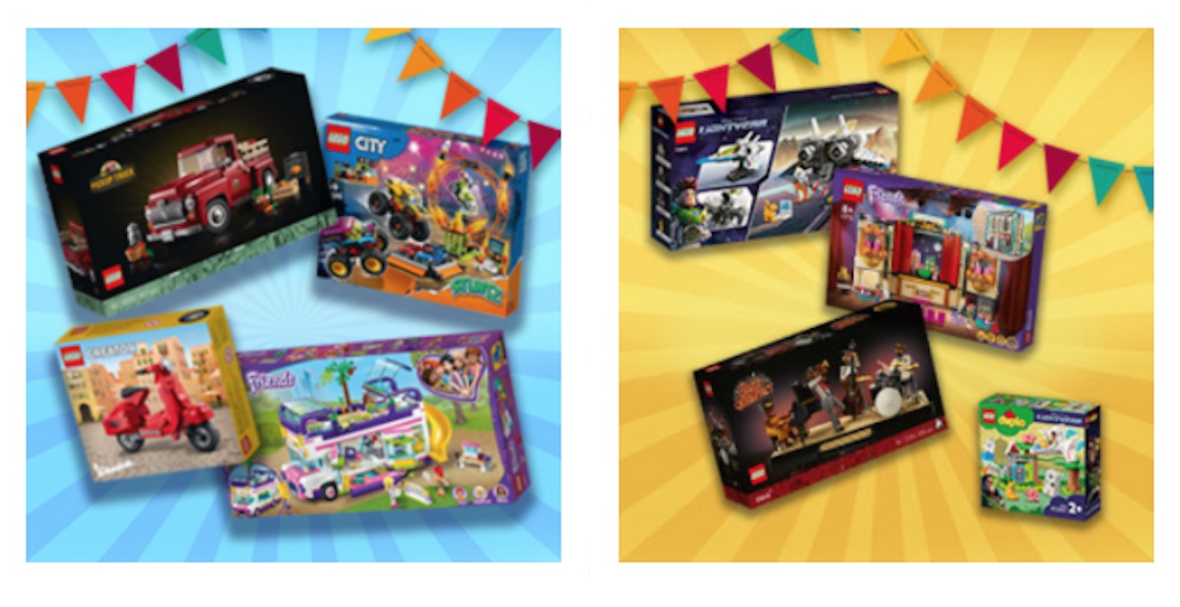 Special themed prize packages at the LEGO VIP Rewards Center