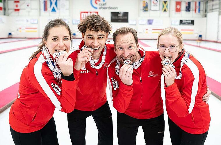 Thanks to Eastern Switzerland: a precious metal in the Mixed Curling World Cup