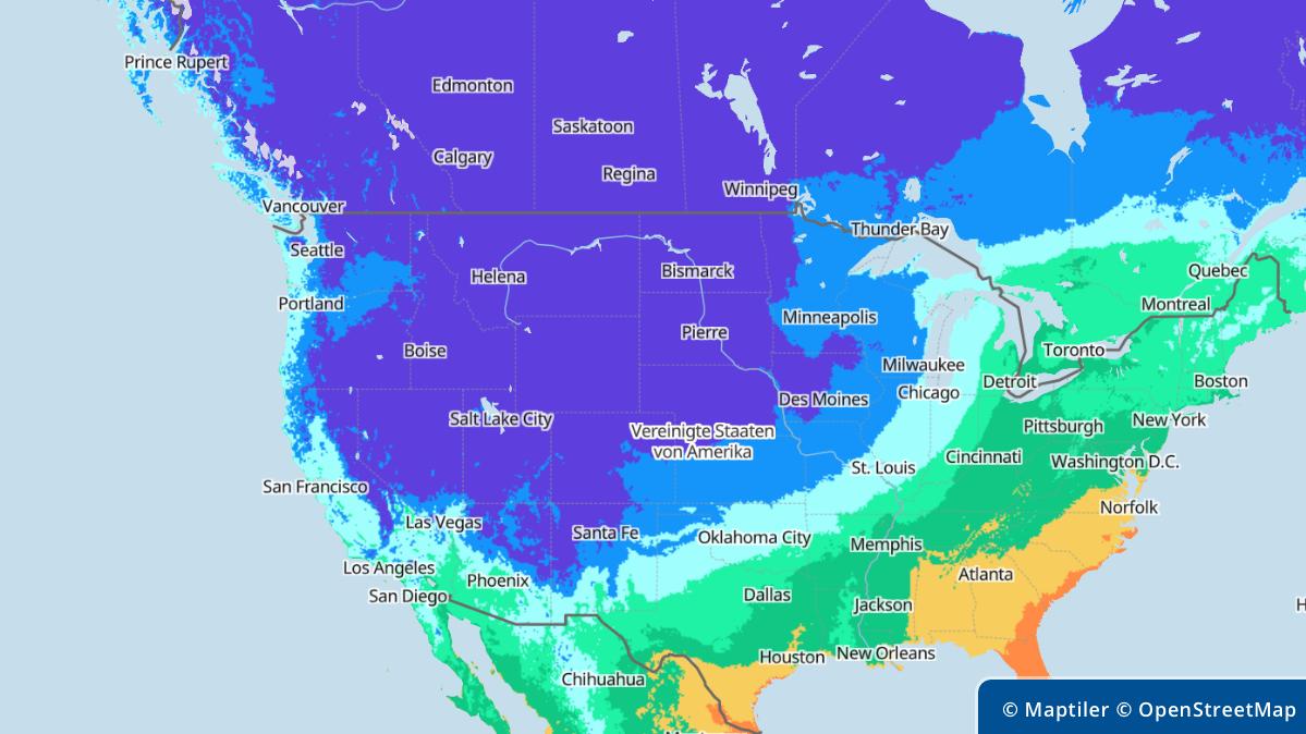 Extreme cold and snow: A severe winter will begin in North America in November 2022